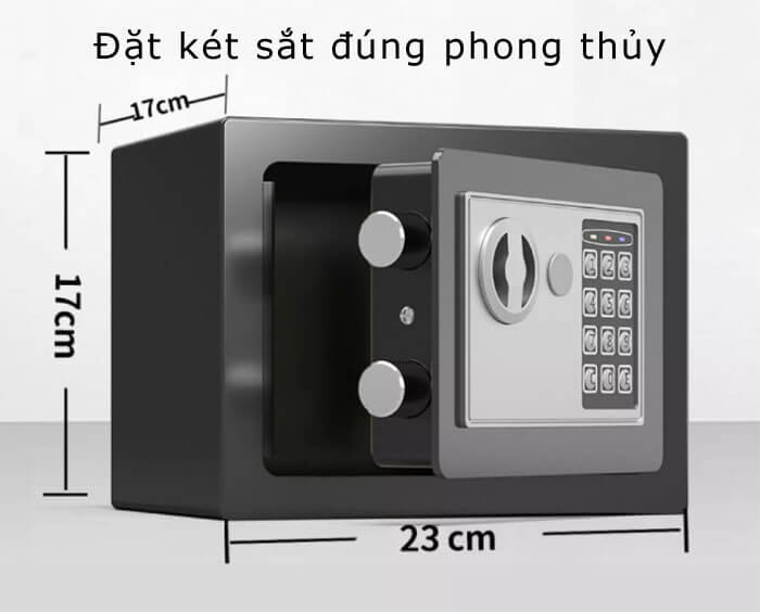 cách đặt két sát đúng phong thủy