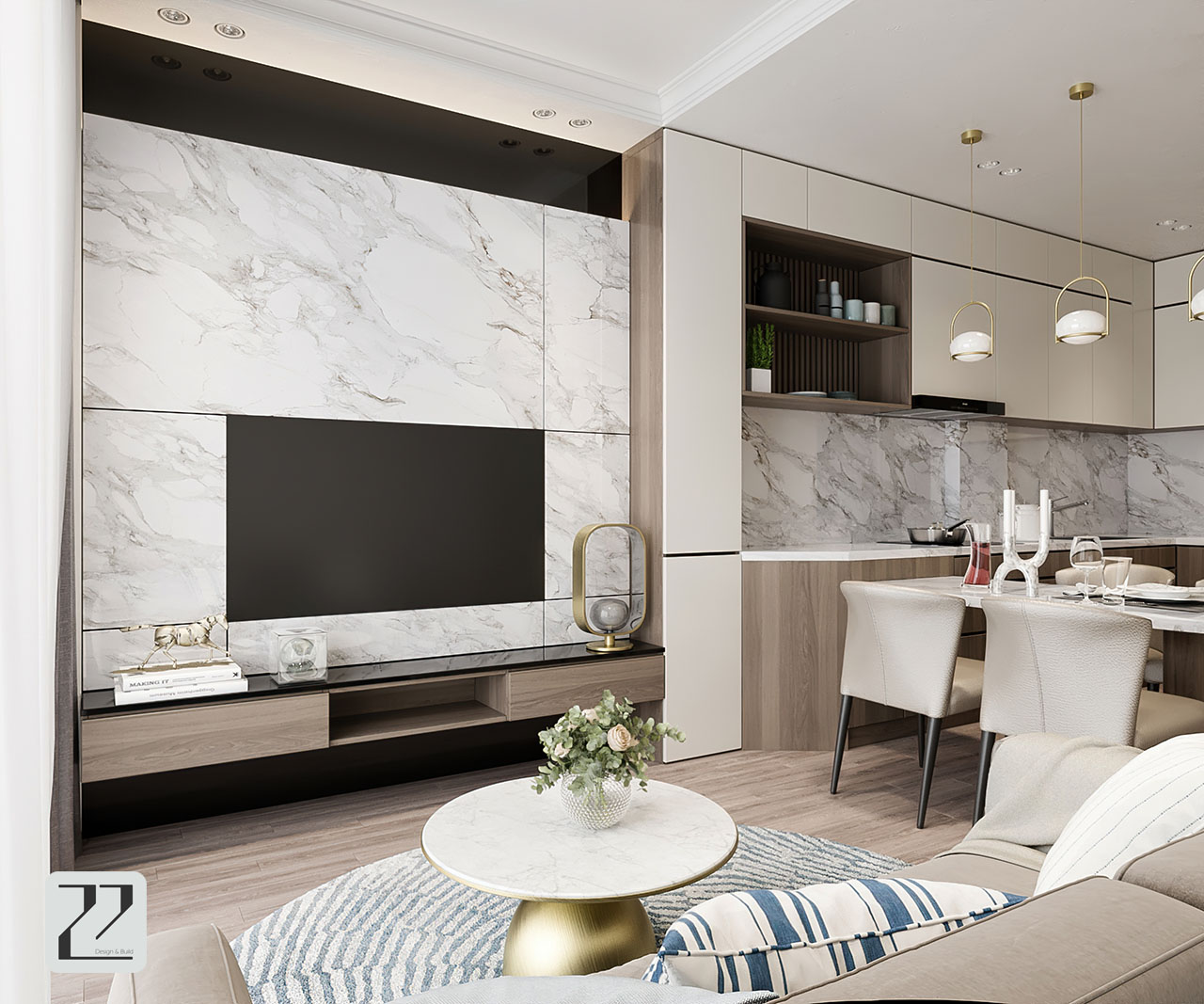 thiết kế thi công nội thất chung cư newton apartment