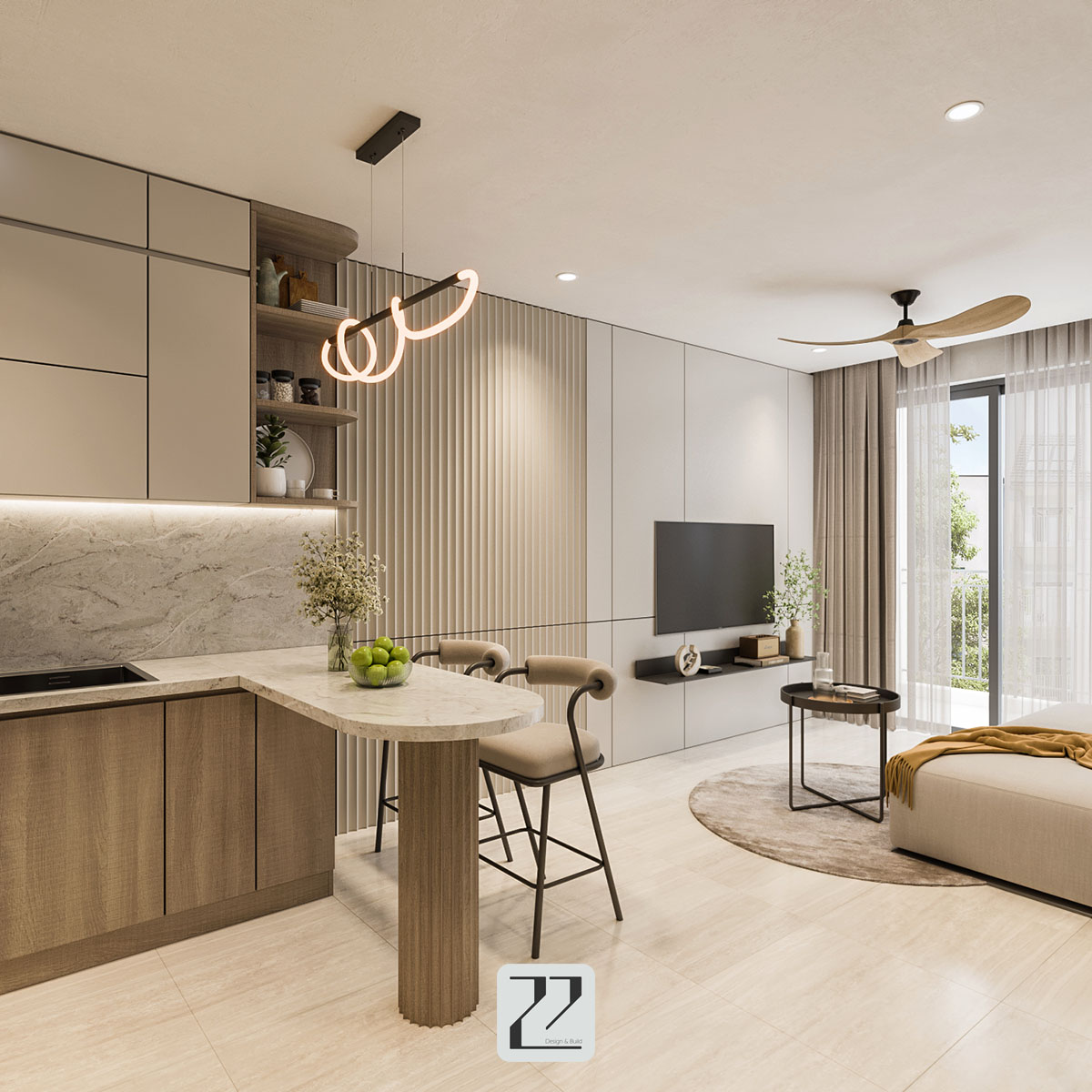 thiết kế nội thất chung cư vinhomes quận 9