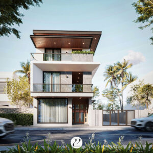 thiết kế nhà phố chị hồng