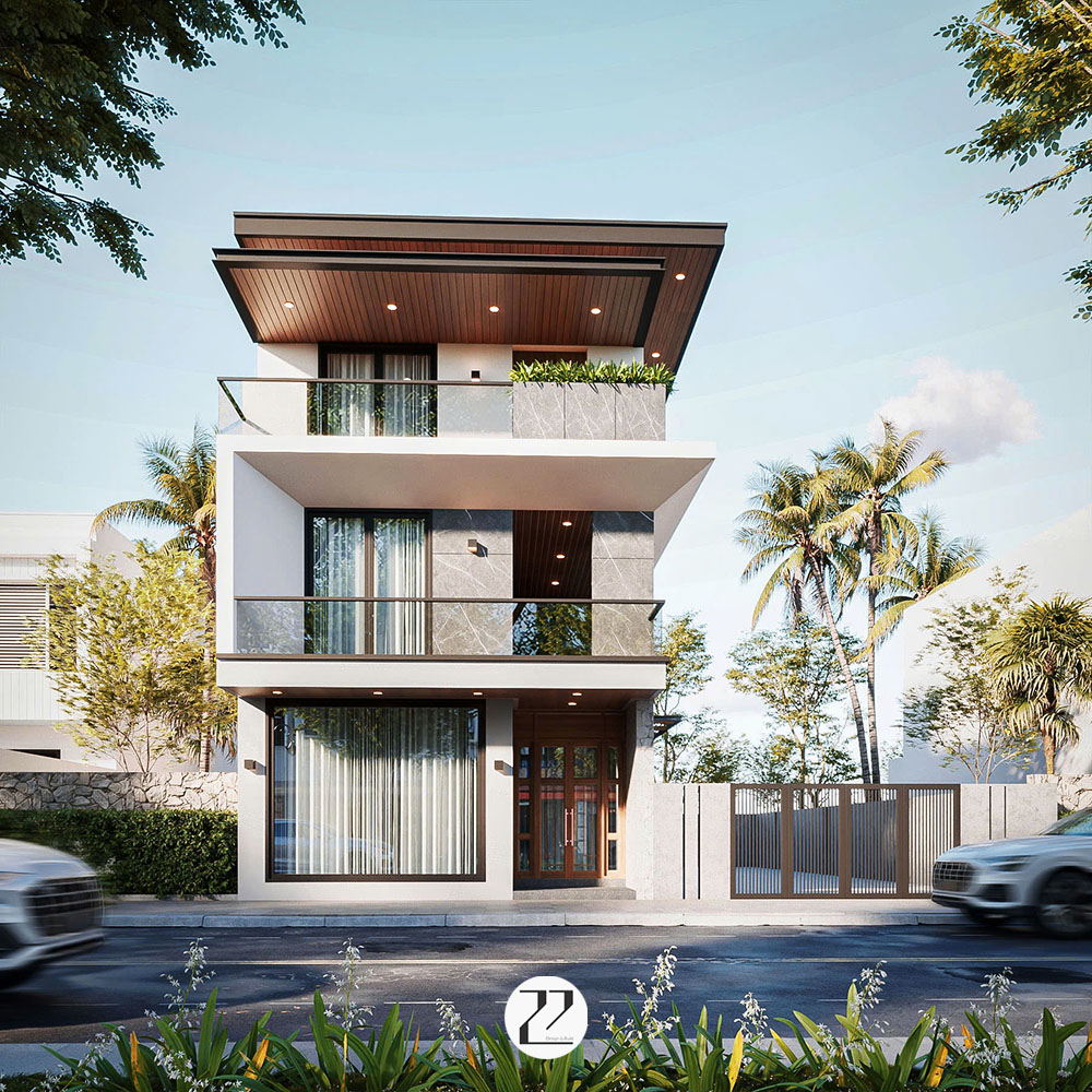 thiết kế nhà phố chị hồng